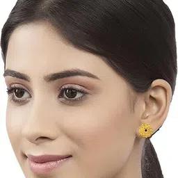 Heer Collection Gold-Plated Floral Studs-40