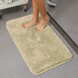 LUXEHOME INTERNATIONAL Cream-Coloured 1780 GSM Microfibre Anti-Slip Bath Rug-image-97