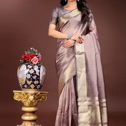 Pandadi Saree Woven Design Zari Organza Saree-image-74