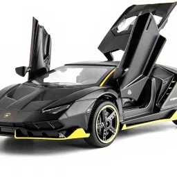 Model Car Zinc Alloy Pull Back Toy Diecast Toy Cars with Openable Doors-image-60
