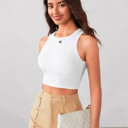 BAESD Colourblocked Tank Crop Top-image-89