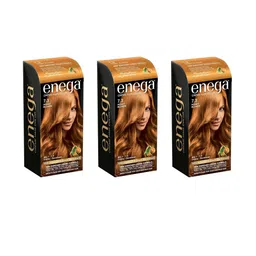 Enega Set Of 3 Long Lasting Creme Hair Color-150 ml Each Shade-Honey Blonde-5
