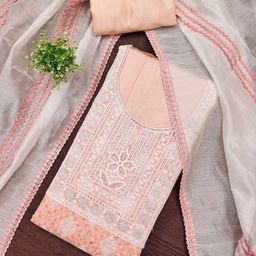 Rangtulika Ethnics Embroidered Modal Silk Unstitched Dress Material-image-30
