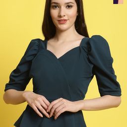 Metronaut Women Pack Of 2 Sweetheart Neck Crop Top-image-95