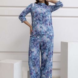 Moda Rapido Printed Mandarin-Collared Shirt With Trouser Co-Ords-picture-18