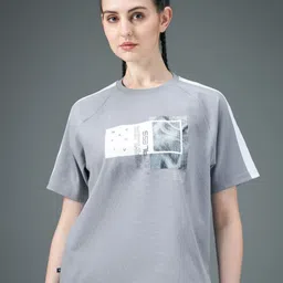 Technosport Graphic Printed Raglan Sleeves Antimicrobial Relaxed Fit Sports T-shirt-picture-18