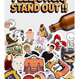 PRINTING DADDY Set Of 60 Aesthetic Stickers-image-64