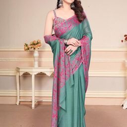 SUPERLAXMI Pure Chiffon Saree-image-0