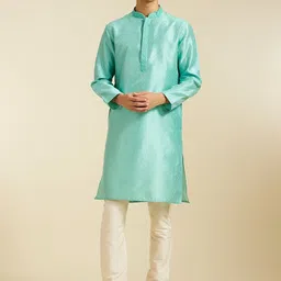 Diwas by Manyavar Ethnic Motifs Woven Design Thread Work Straight Kurta-picture-38