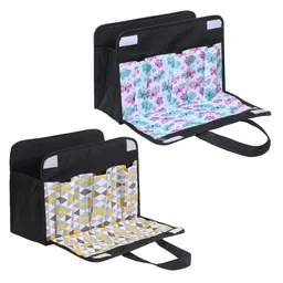 prettykrafts Black & White 2 Pieces Reusable Multi-Utility Organisers-9
