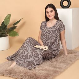 Sweet Dreams Printed Maxi Nightdress-image-52