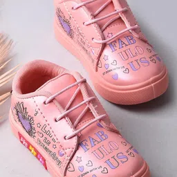 KATS Kids Printed Casual Lace-Ups Shoes-image-41
