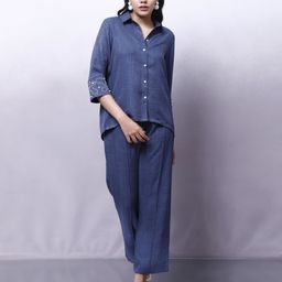 Shally Bhasin by Athena Embellished Shirt With Trouser Co-Ords-image-57
