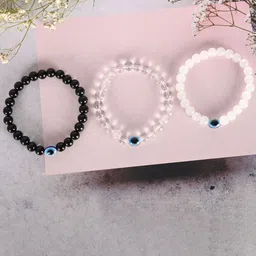 Anouk Set Of 3 Crystal Beaded Elasticated Bracelets-29