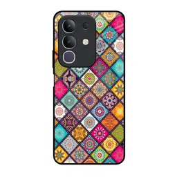 QRIOH Geometric Printed Vivo T4x 5G Back Case Mobile Accessories-picture-4