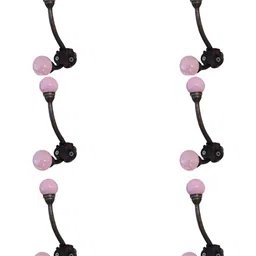 IndianShelf Pink & Brown 6 Pieces Ceramic Key Hooks Hangers-image-47