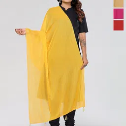 Moda Rapido Selection of 4 Striped Woven Design Dupatta-picture-17