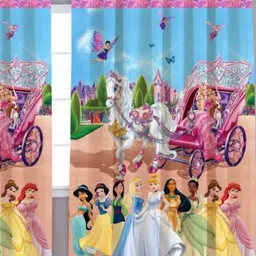 BELLA TRUE Pink & Yellow 2 Pieces Quirky Door Curtains-image-28