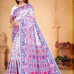 KRITVA FASHION Kalamkari Pure Silk Saree-picture-2