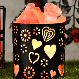 GLOBAL AROMA Brown Cupids Love Cylindrical Shaped Table Lamp-44
