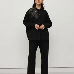 HOUSE OF S Embroidered Shirt With Trouser Co-Ords-image-19