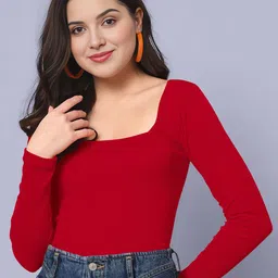 Dream Beauty Fashion Women Square Neck Regular Top-picture-18