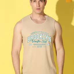 WOOSTRO Pack Of 2 Printed Super Combed Cotton Gym Vests VWS26(BKLN RUST)(HARD MUSTARD)-image-25