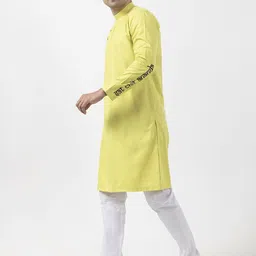 DEVOILER Men Ethnic Motifs Printed Regular Kurta with Pyjamas-13