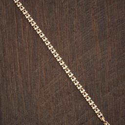 Kushal's Fashion Jewellery Women Gold-Plated Cubic Zirconia Studded Link Bracelet-picture-19