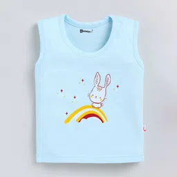 MoonKids Infants Pack Of 3 Printed Cotton Basic Vests image 2