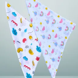 BAESD Infants Set Of 2 Printed Organic Muslin Cotton Wash Cloth-image-26