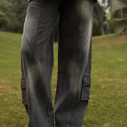 SIX5SIX Unisex Regular Fit Mid-Rise Mildly Distressed Heavy Fade Jeans-image-20
