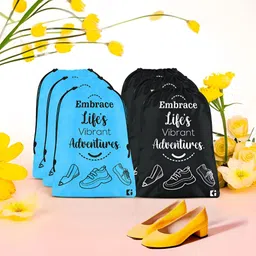Aura Blue & Black 6 Pieces Reusable Multi-Utility Organisers-13