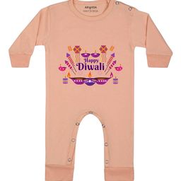 Arvesa My First Diwali Printed Bodysuit-image-54