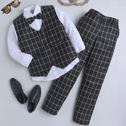 Jeetethnics Boys Checked 3-Pcs Suits-image-22