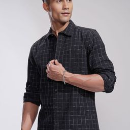 HIGHLANDER Men Comfort Slim Fit Opaque Casual Shirt-image-62