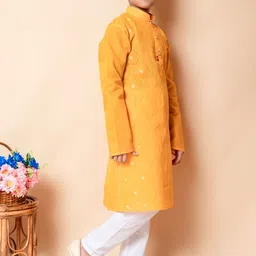 NFC CREATION Boys Embroidered Regular Thread Work Kurta with Pyjamas image 3