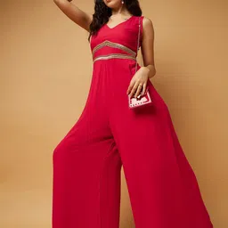 DRAPE AND DAZZLE Sleeveless Basic Jumpsuit image 5