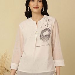FFU Women Mandarin Collar Top-image-61