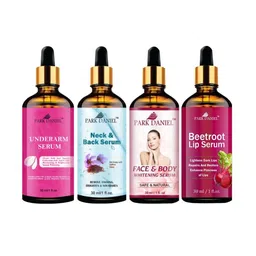 Park Daniel Set Of 4 Neck Back Serum Whitening Serum Beetroot Lip Serum & Under Eye Serum-24
