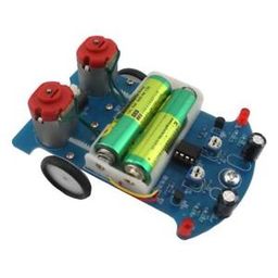 DIY D2-5 Intelligent Tracking Line Car Kit-12