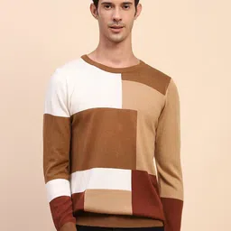 CAMLA Men Colourblocked Pullover-image-50