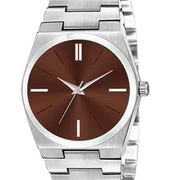 CSAMON Men Printed Dial Analogue Watch - C1020SLV LR05BRO D Chain_SH-10