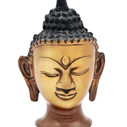 Exotic India Double Chola Gold-Toned & Black Buddha Idol Showpiece-image-9
