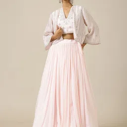 Shreeka Embroidered Ready to Wear Lehenga &-picture-41