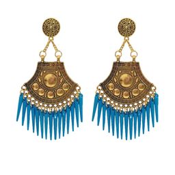 Weariton Women Blue Chandbalis Earrings-image-76