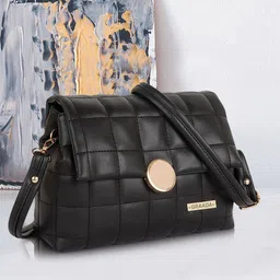 GRAADA Women Checked Crossbody Leather Sling Bag-15
