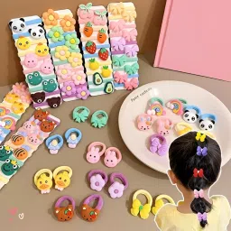 24 PCS Fun & Funky Cartoon Rubber Bands: Brighten Up Every Hairstyle Rubber Band-20