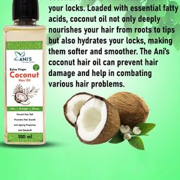 ANI'S Set Of 2 Coconut & Jadibuti Hair Oil For Strong & Silky Hairs - 100ml Each image 3