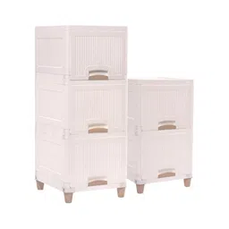 Kuber Industries White Set of 5 Regular Multi-Utility Organisers image 2